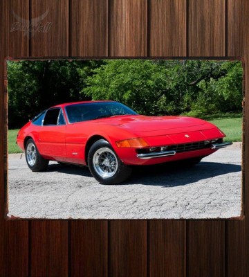 Металлическая табличка Ferrari 365 GTB 4 Daytona